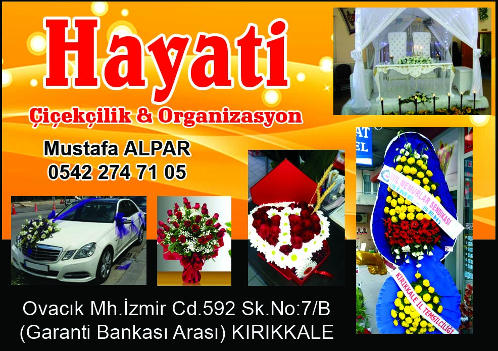 HAYATİ ÇİÇEKÇİLİK VE ORGANİZASYON — kapak görseli