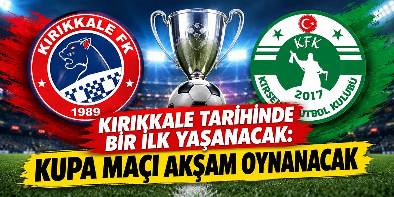Kırıkkale tarihinde bir ilk: Kupa maçı akşam oynanacak