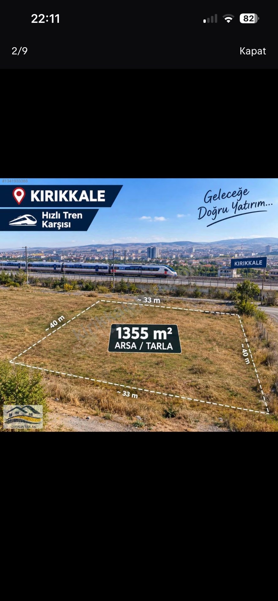 Hızlı tren karşısı sahibinden