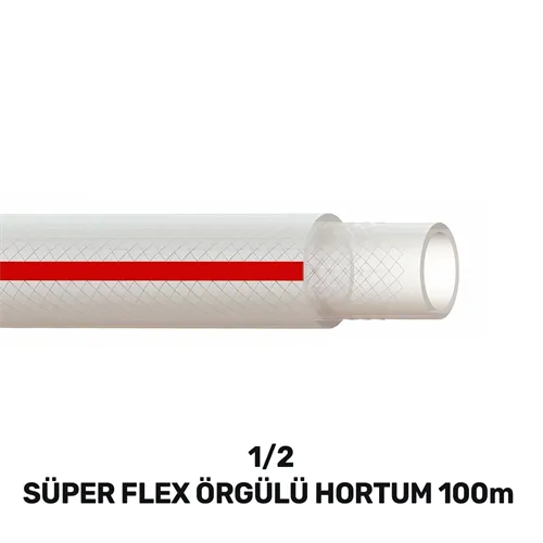 1/2 SUPERFLEX ÖRGÜLÜ HORTUM 100 MT (150gr/mt)