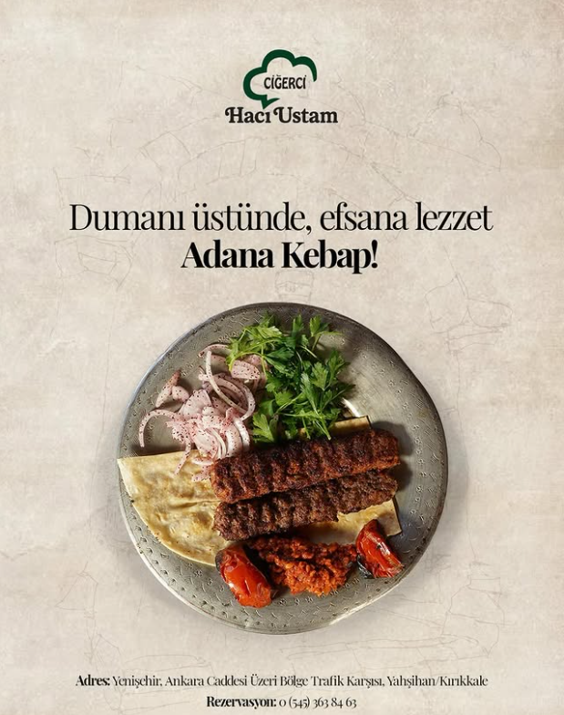 Yarım Porsiyon Adana Kebap