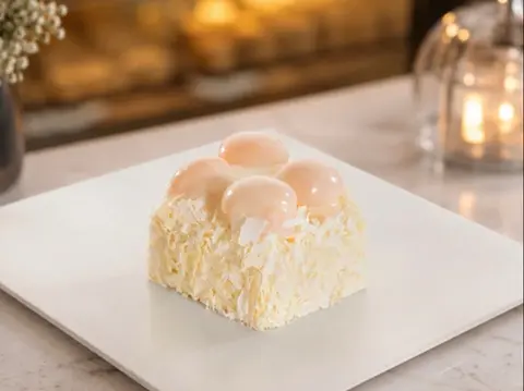 Beyaz Profiterollü Pasta