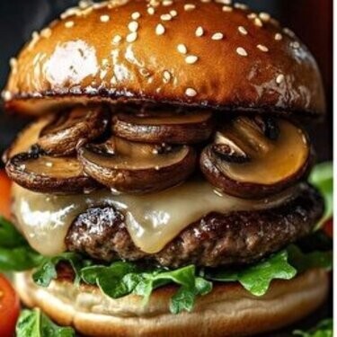 Kaşarlı Mantar Aşkı Burger