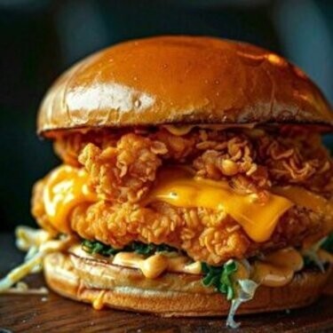 By Mir Cheese Cajun Burger Menü