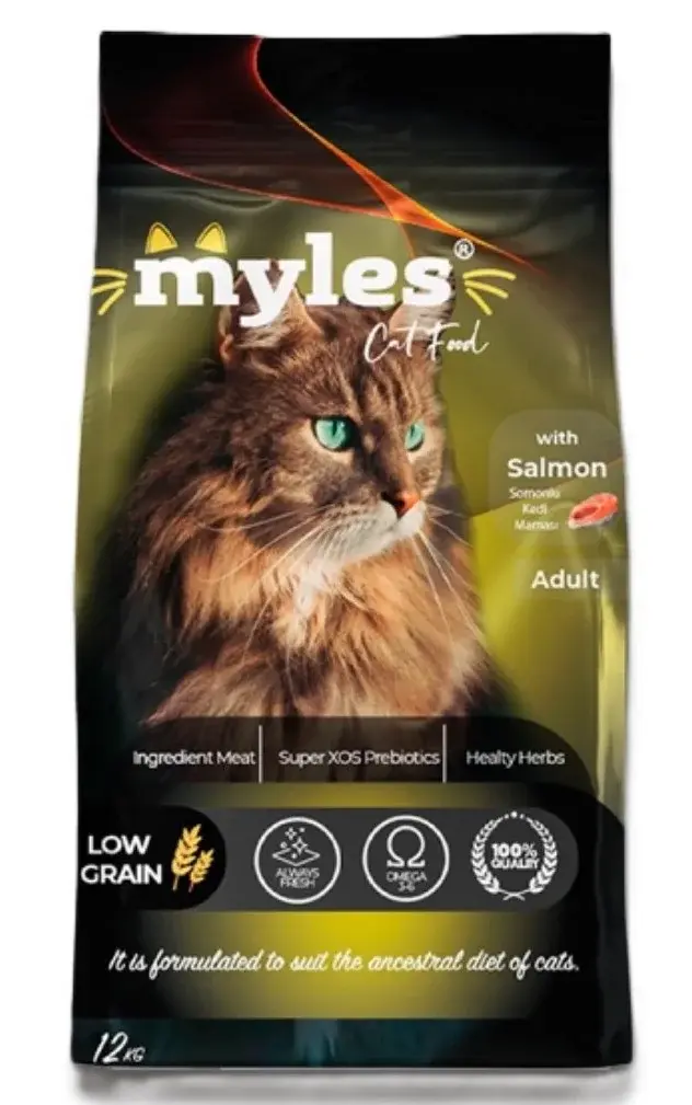 Myles Somonlu Yetişkin Kedi Maması (1 kg / 3 kg / 5 kg Bölme Seçenekli)