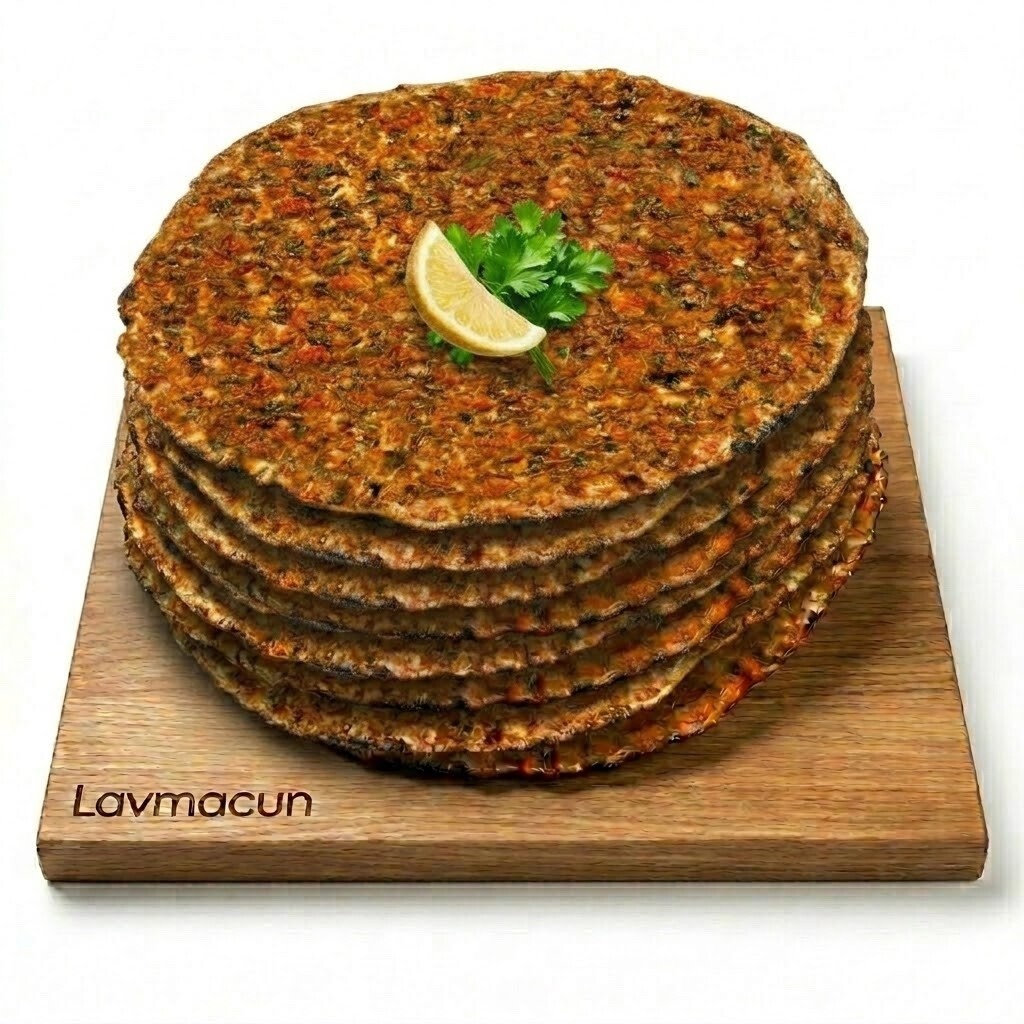 5'li Taş Fırın Lahmacun + Taze Garnitür