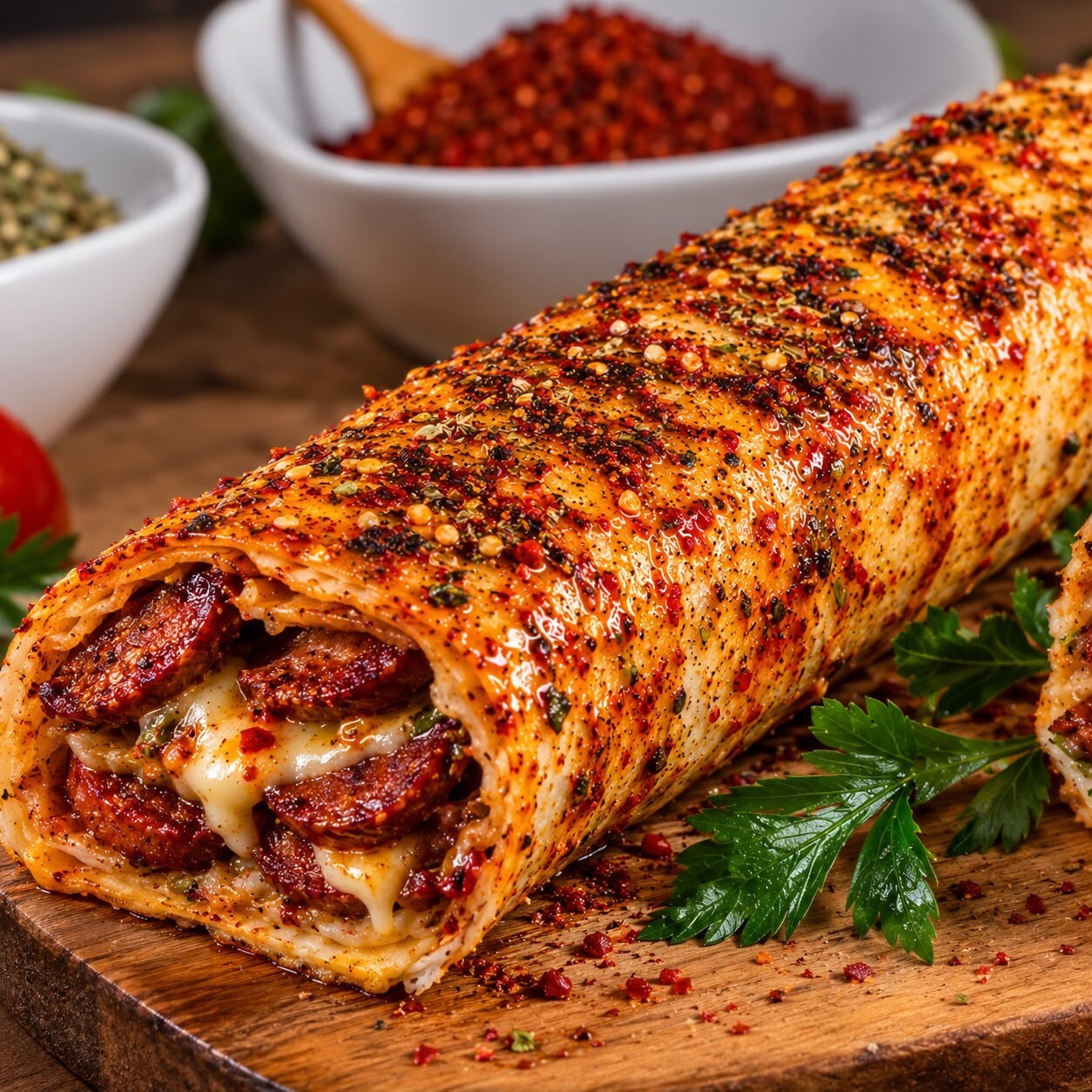 Özel Soslu Sucuk Dürüm