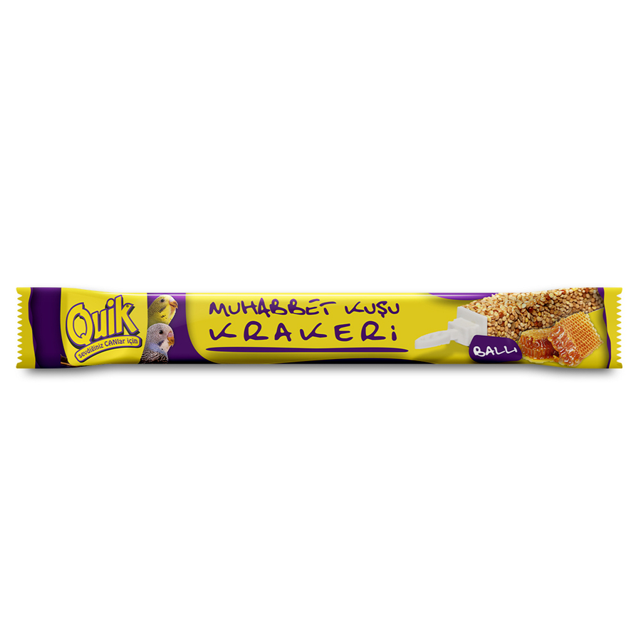 Quik Ballı Muhabbet Kuşu Krakeri 1 ADET