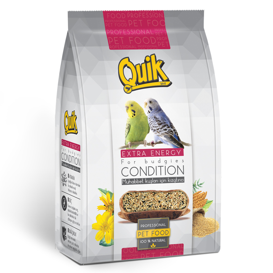 Quik Condition Muhabbet Kuşu Kızıştırıcı ve Kondisyon Yemi 150 gr
