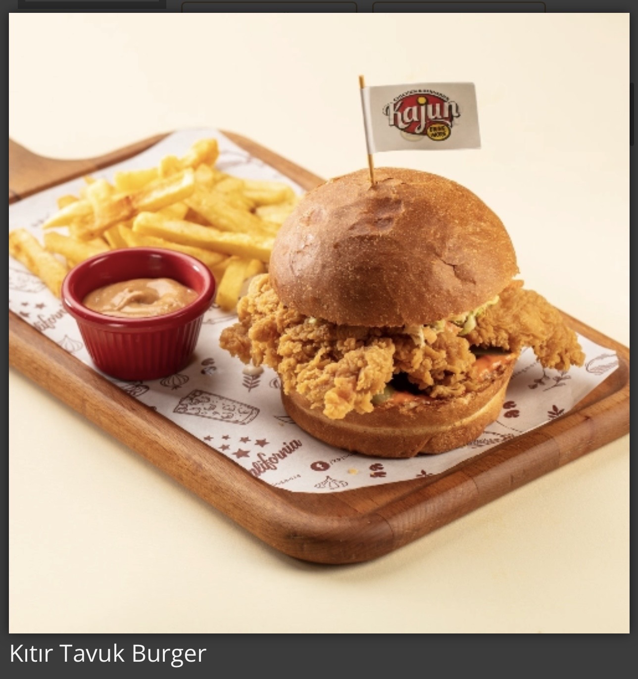 Kıtır Tavuk Burger