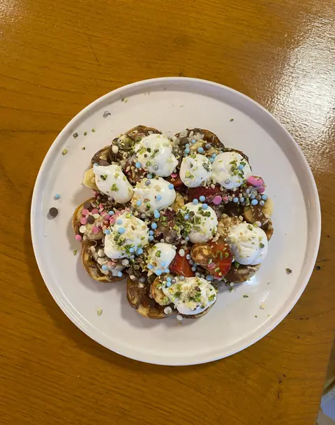 Kremalı Waffle