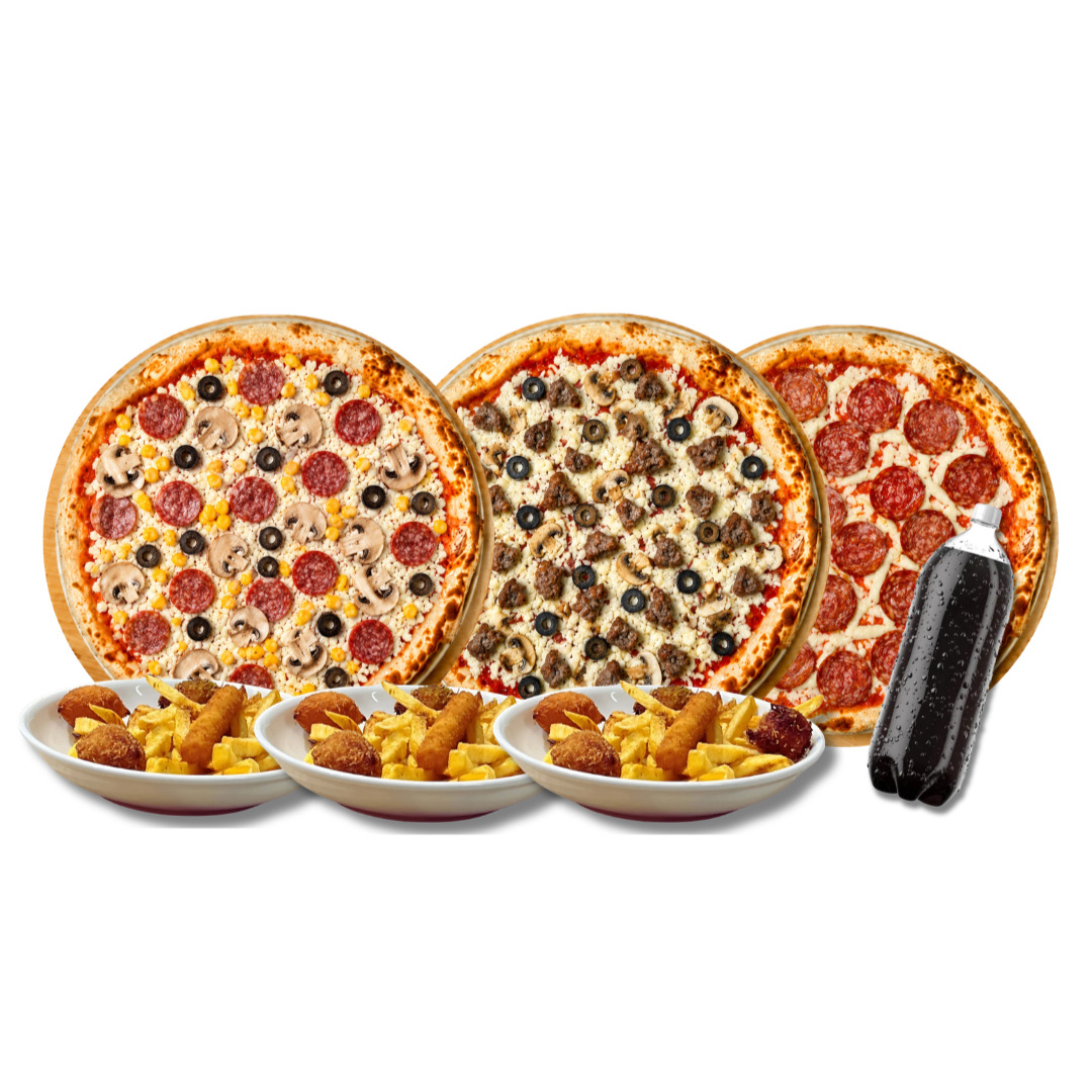 Üçlü Pizza Menü