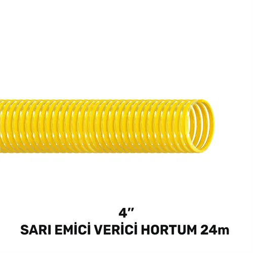 4'' SARI EMİCİ VERİCİ HORTUM 24 MT (2170gr/mt)