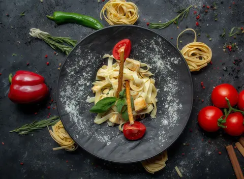 Chili Soslu Fettucini