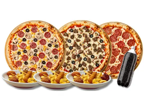 Üçlü Pizza Menü