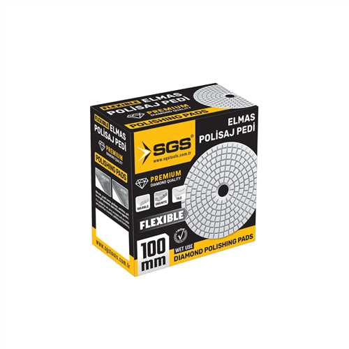 ELMAS POLİSAJ PEDİ 100 MM 100 KUM ISLAK-WET