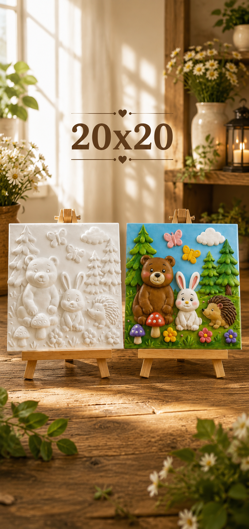 20x20 Eğitici&Öğretici Boyama Set