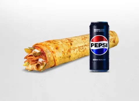 Pepsi Tavuk Döner XLarge Dürüm Menü