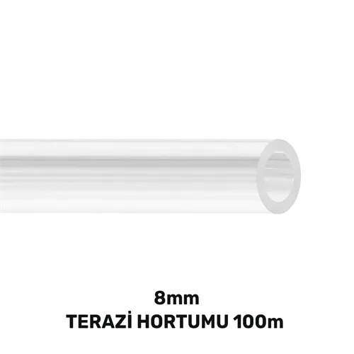 8 MM TERAZİ HORTUMU 100 MT (40gr/mt)