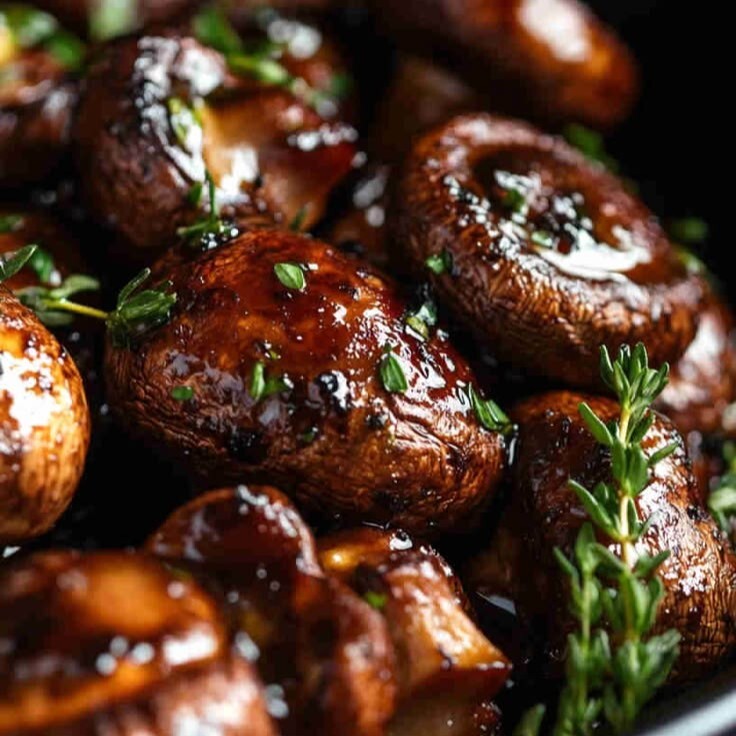 BBQ Soslu Mantar