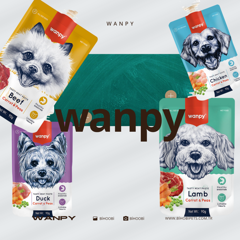 Wanpy Tasty Meat Paste Köpek Ödül Ezmesi 90g - Karışık Seçim Kampanyası