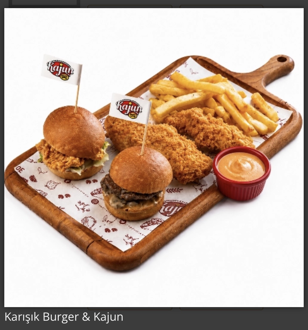 Karışık Burger Kajun