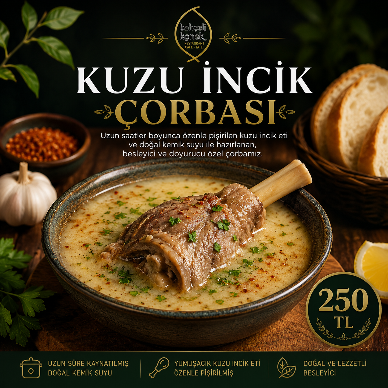 KUZU İNCİK ÇORBASI