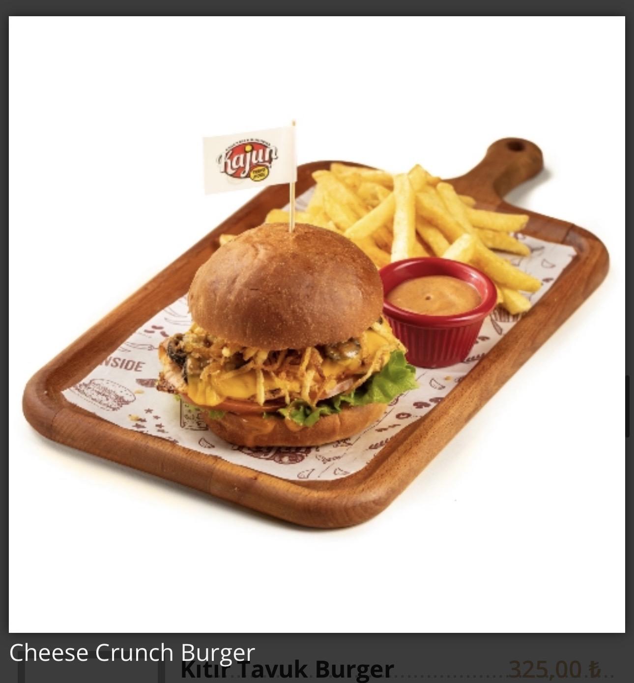 Cheese Crunch Burger