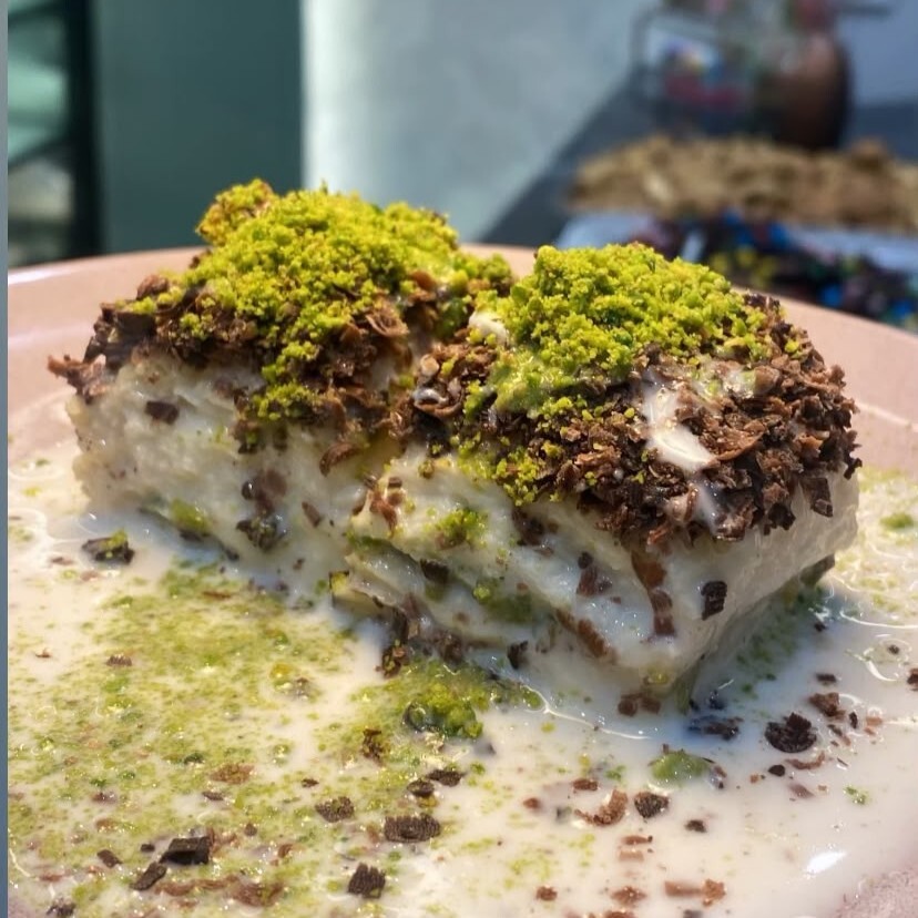 Fıstıklı Orjinal Çikolatalı Soğuk Baklava (500 gr.)