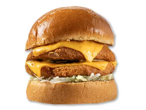 Şnitzel Burger (Vejetaryen) (Double)