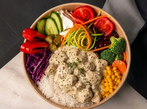 Herbal Chicken Peak Bowl (Kekikli Tavuk)
