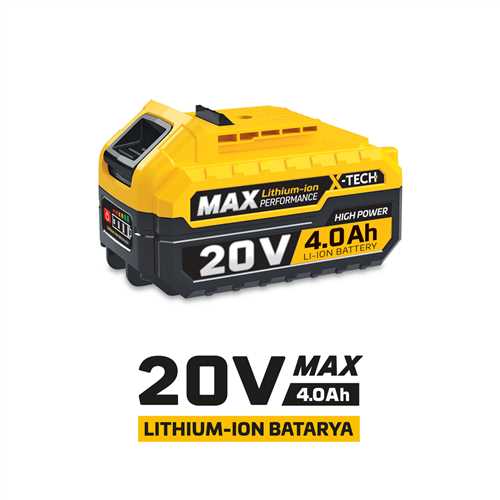 20 VOLT YEDEK BATARYA(4.0Ah)