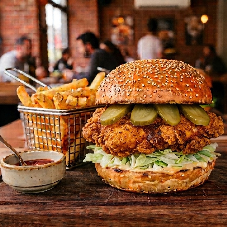 Sweet Chili Cajun Burger