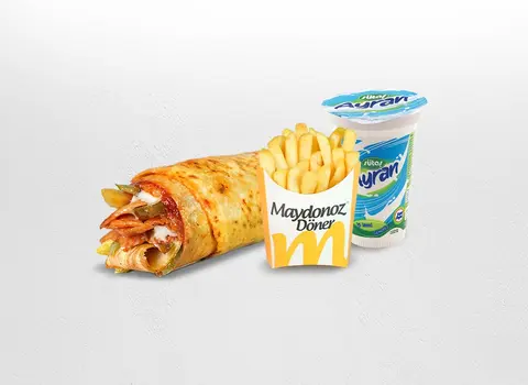 Tavuk Döner Maydonoz Medium Dürüm Menü