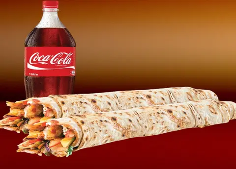 2'li Mega Tavuk Döner Dürüm Menü