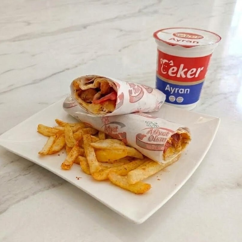 Menü Tavuk Dürüm (Ayranlı )