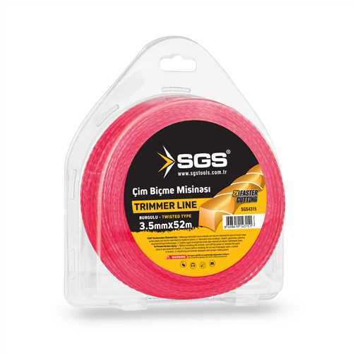TIRPAN MİSİNASI 3.5 MM 52 MT BURGULU (PEMBE)
