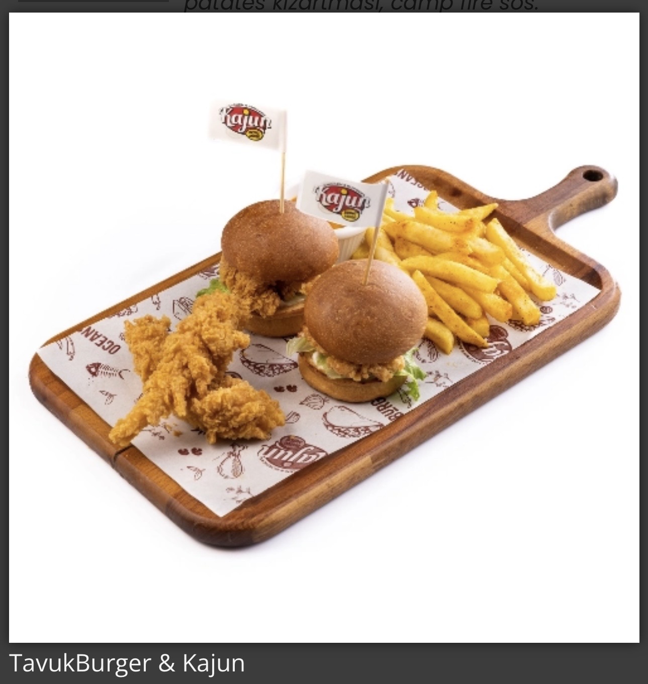 Tavuk Burger & Kajun
