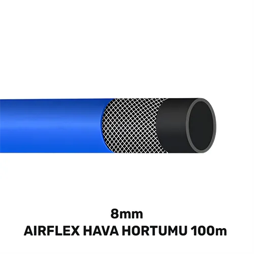8 MM AIRFLEX HAVA HORTUMU 100 MT MAVİ (140gr/mt)
