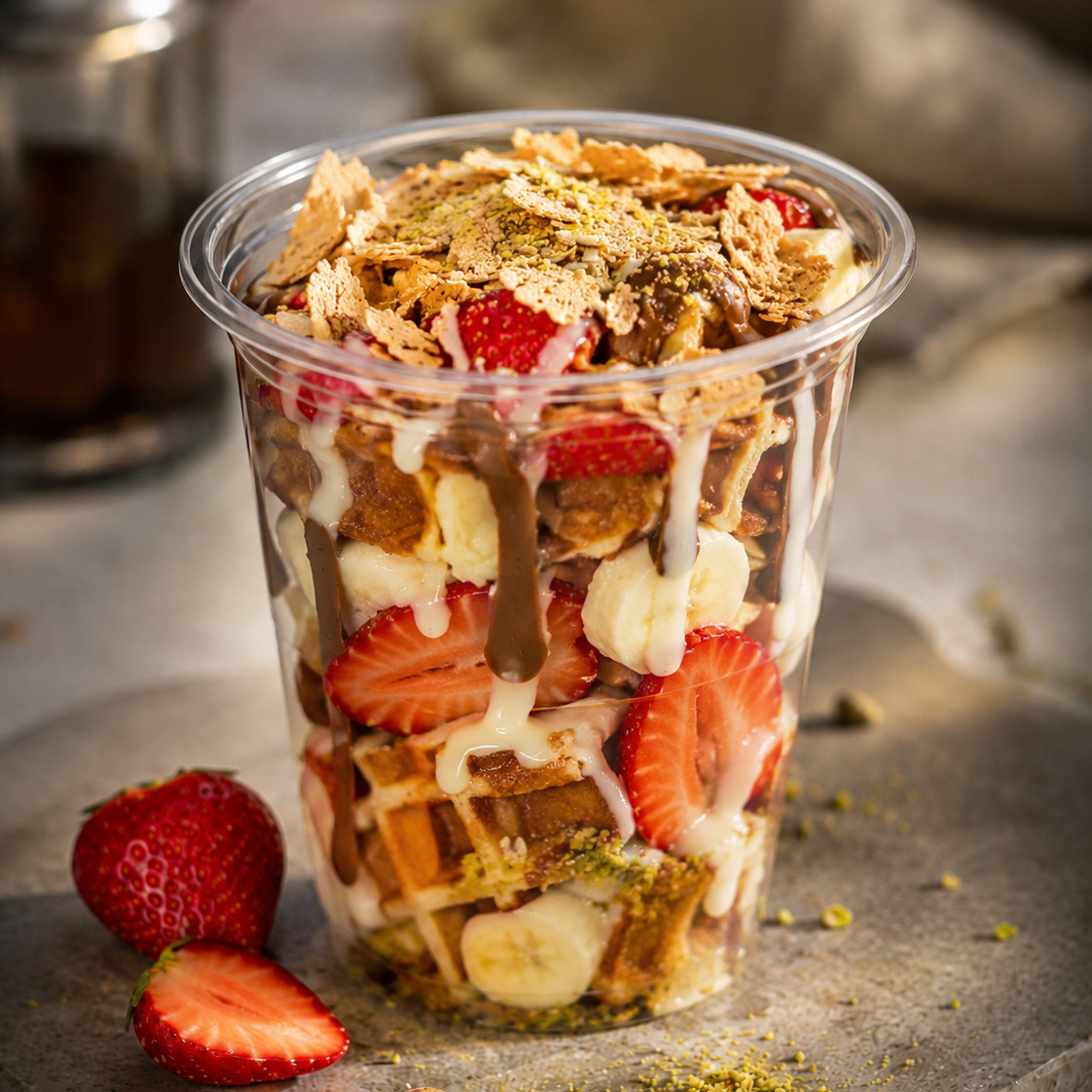 Klasik Mix Bardak Waffle