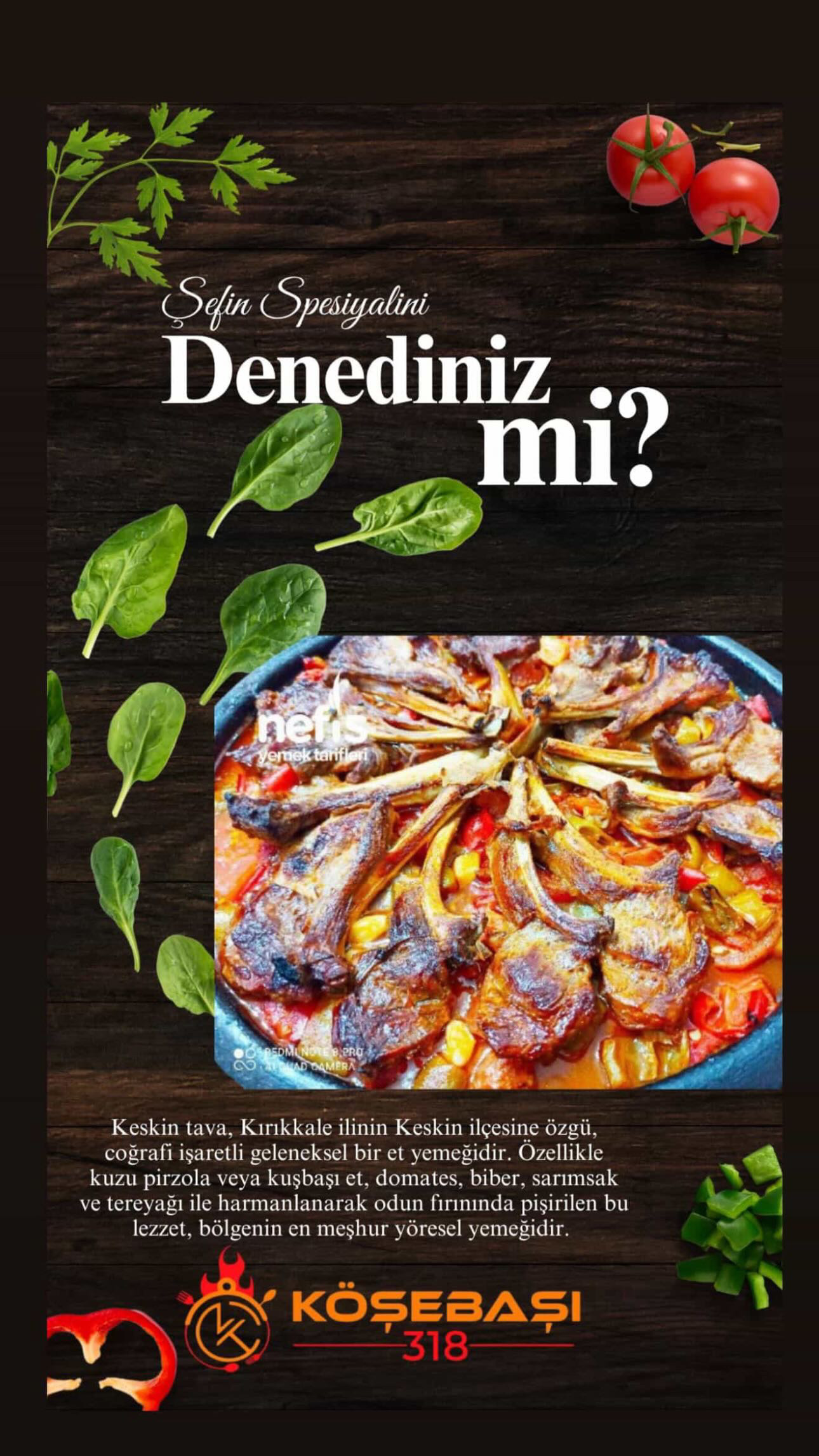 KESKİN TAVA (2 Kişilik )