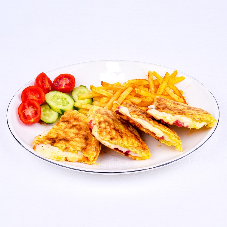 KARIŞIK BAZLAMA TOST + PATATES